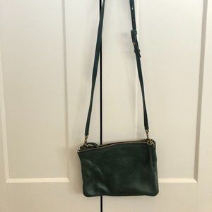 Hunter Green Fossil Crossbody purse